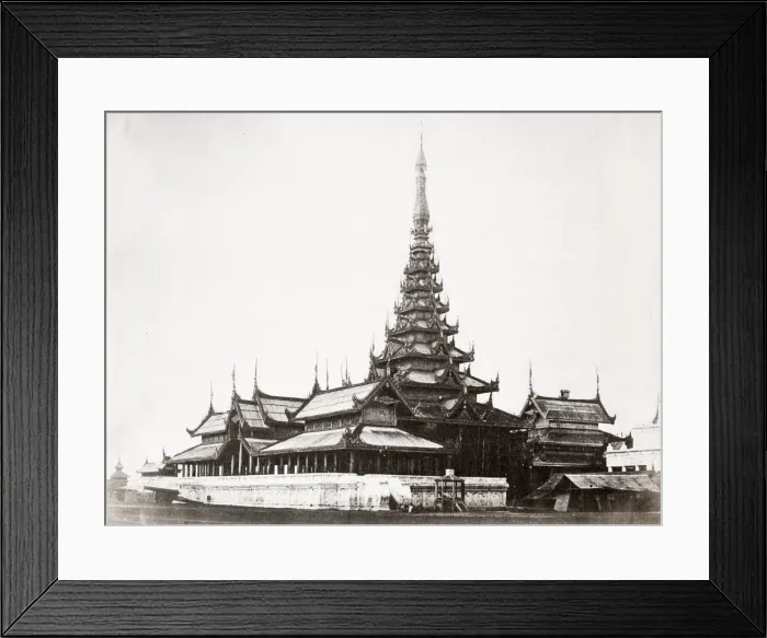 Framed Print : Royal Palace, Burma, 1880 s. 3rd Anglo Burmese war Framed Print : Royal Palace, Burma, 1880 s. 3rd Anglo Burmese war