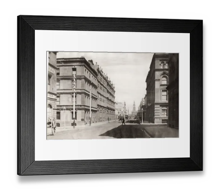 Framed Print : York Street, Sydney, Australia, 1880 s Framed Print : York Street, Sydney, Australia, 1880 s