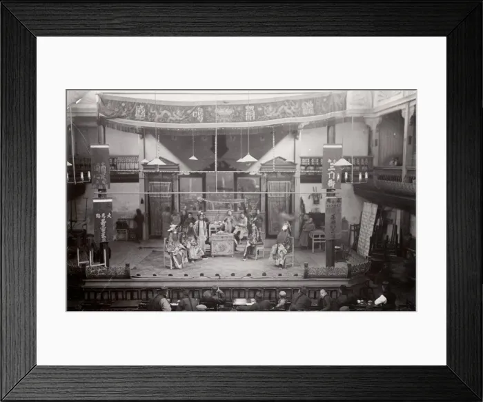 Framed Print : Chinese actors, theatre performance, China Framed Print : Chinese actors, theatre performance, China