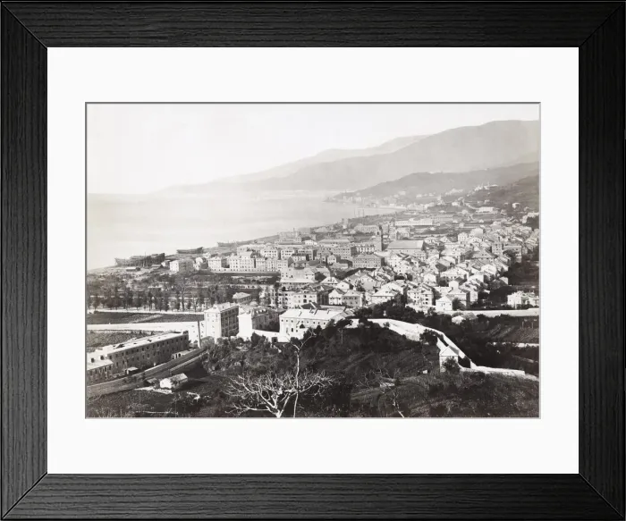 Framed Print : Coast view at Sestri Ponente, Genoa, Italy Framed Print : Coast view at Sestri Ponente, Genoa, Italy
