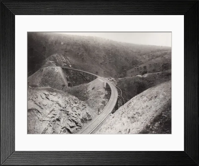 Framed Print : Railway line in the Adelaide Hills, Australia Framed Print : Railway line in the Adelaide Hills, Australia