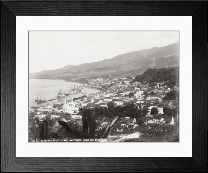 Framed Print : View of St. Pierre, Martinique, West Indies Framed Print : View of St. Pierre, Martinique, West Indies