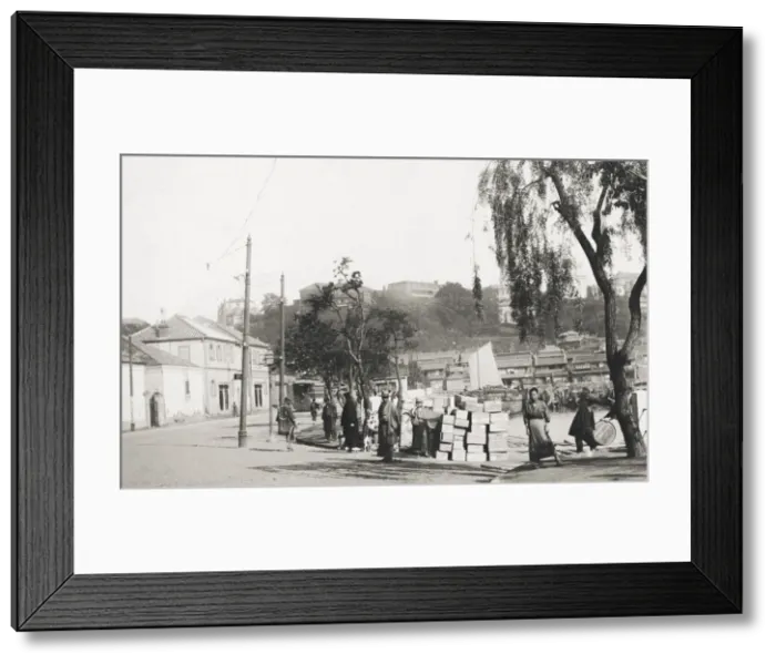 Framed Print : Interior harbour, Yokohama, c. 1910, Japan Framed Print : Interior harbour, Yokohama, c. 1910, Japan