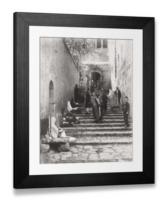 Framed Print : Stairway to church of the Holy Sepulchre, Jerusalem Framed Print : Stairway to church of the Holy Sepulchre, Jerusalem