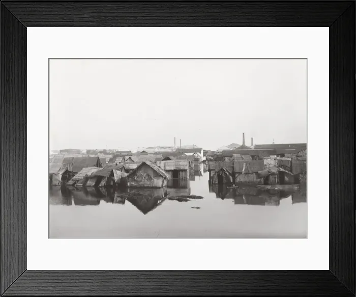 Framed Print : Floods, flooding, Hankow, modern Wuhan, China Framed Print : Floods, flooding, Hankow, modern Wuhan, China