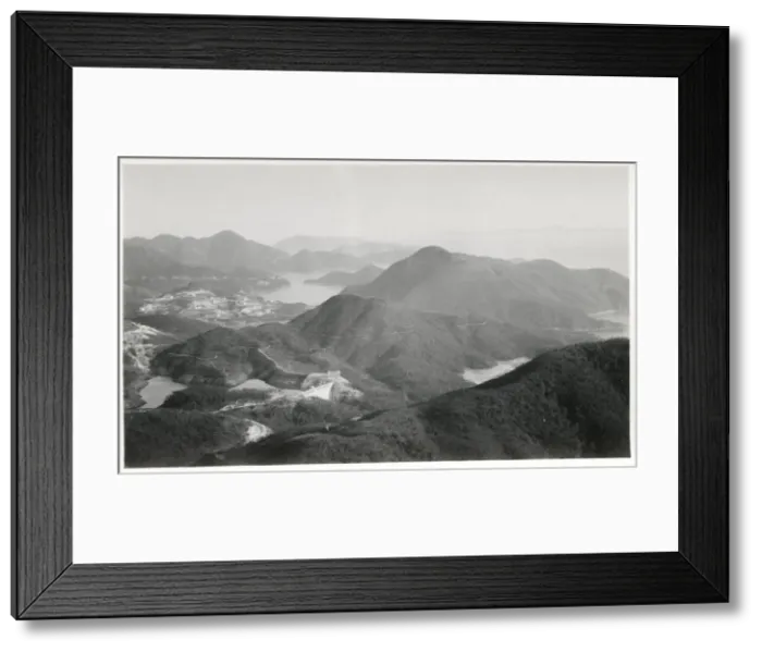 Framed Print : View at Hong Kong, mountains Framed Print : View at Hong Kong, mountains