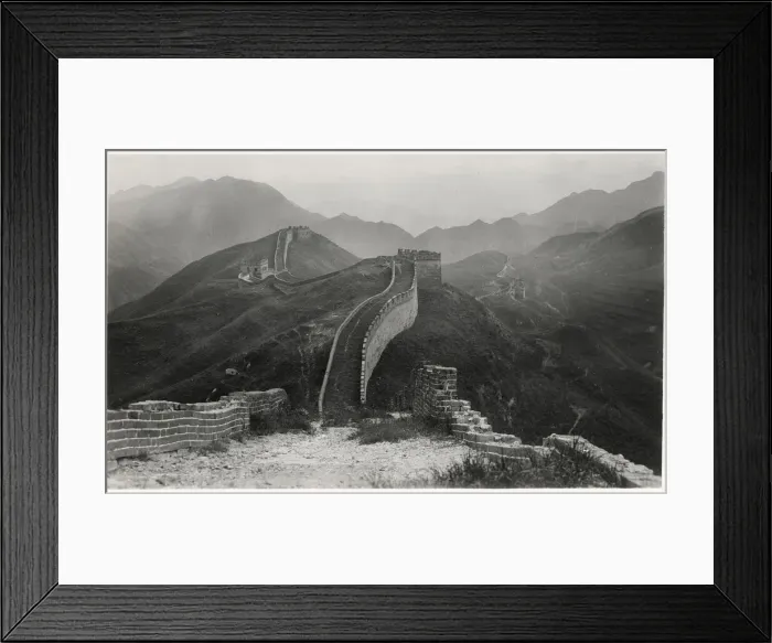 Framed Print : View along the Great Wall, China Framed Print : View along the Great Wall, China