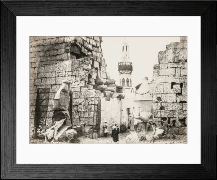 Framed Print : Entrance to the Great Temple, Luxor, Egypt, 1857 Framed Print : Entrance to the Great Temple, Luxor, Egypt, 1857