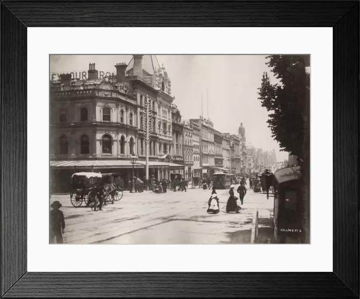 Framed Print : Collins Street East, Melbourne, Victoria, Australia Framed Print : Collins Street East, Melbourne, Victoria, Australia