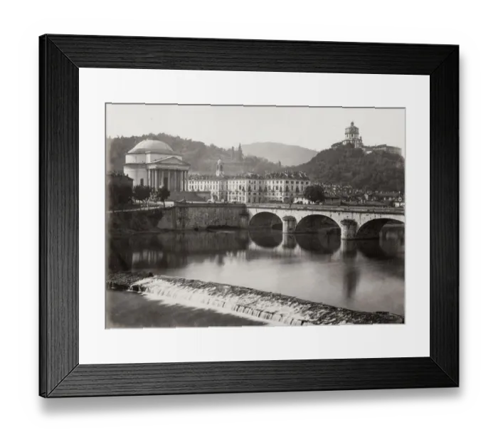 Framed Print : Panoramic view of Torino, Turin, Italy, taken across the River Po Framed Print : Panoramic view of Torino, Turin, Italy, taken across the River Po