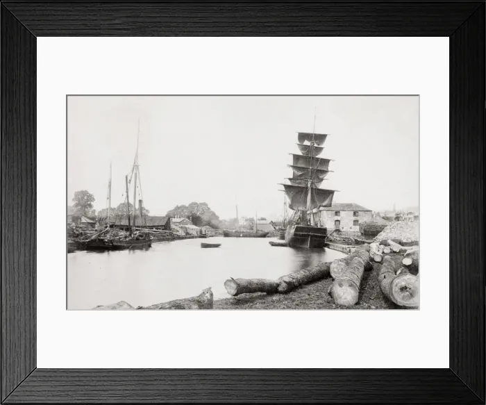 Framed Print : Ships at the Timber Wharf, Exeter Framed Print : Ships at the Timber Wharf, Exeter