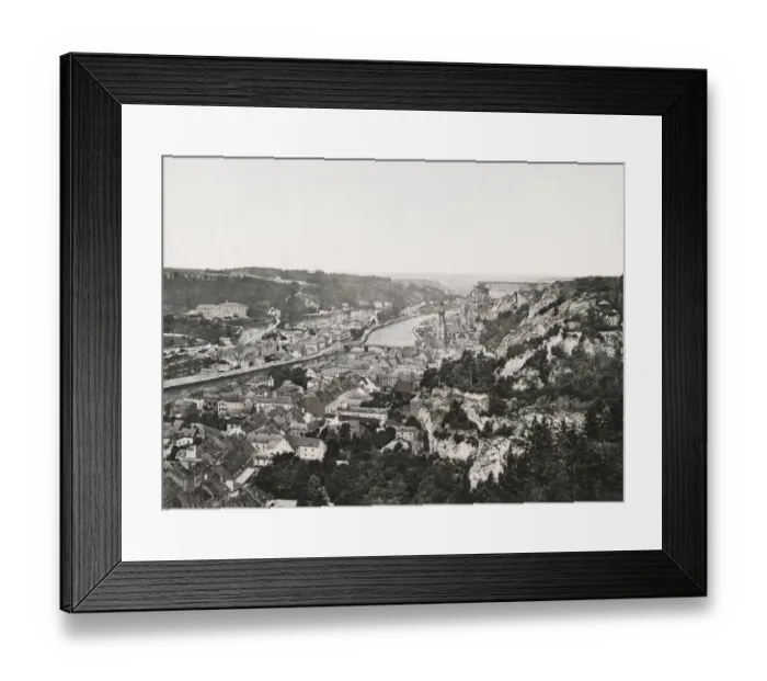 Framed Print : View of the town of Dinan, France Framed Print : View of the town of Dinan, France