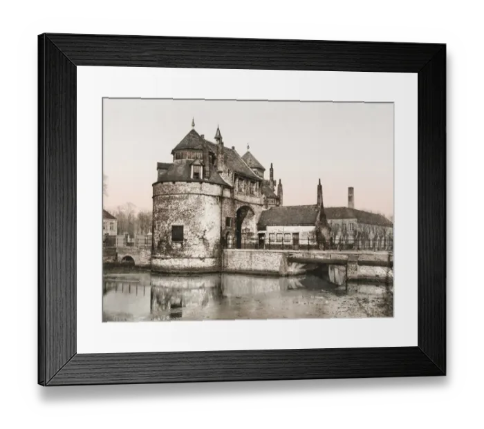 Framed Print : Bruges - Porte d Ostende ou des Baudets. Belgium Framed Print : Bruges - Porte d Ostende ou des Baudets. Belgium