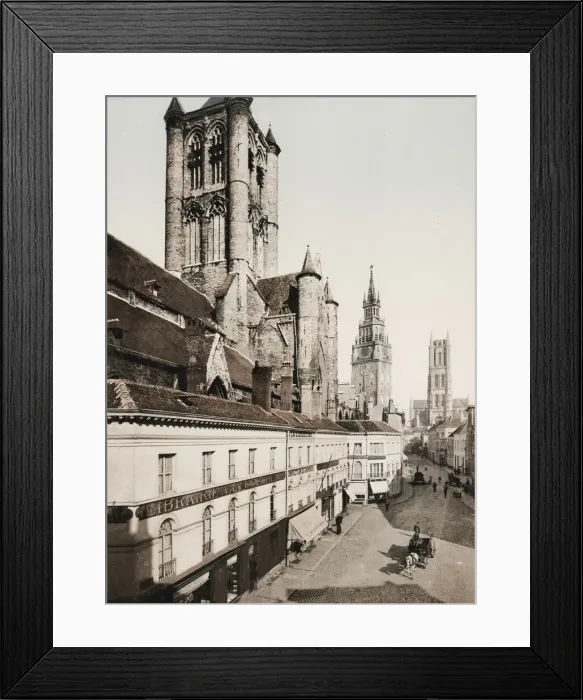 Framed Print : Street scene, Ghent, Belgium Framed Print : Street scene, Ghent, Belgium