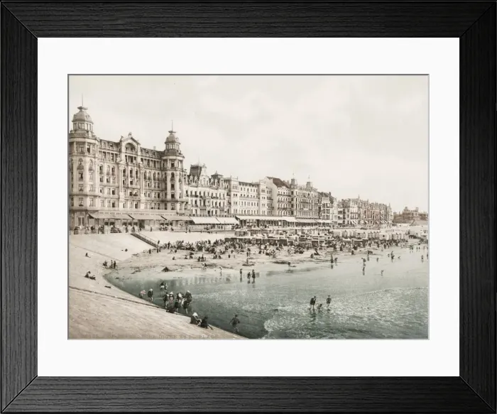 Framed Print : On the beach at Ostende, Belgium, La Digue Framed Print : On the beach at Ostende, Belgium, La Digue