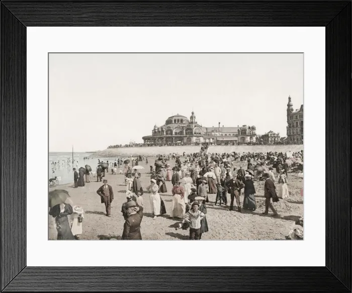 Framed Print : On the beach at Ostende, Belgium Framed Print : On the beach at Ostende, Belgium