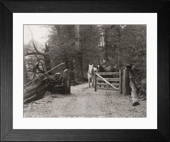 Framed Print : New Zealand - Heavens Gate Lake Wakatipu, horse and cart Framed Print : New Zealand - Heavens Gate Lake Wakatipu, horse and cart