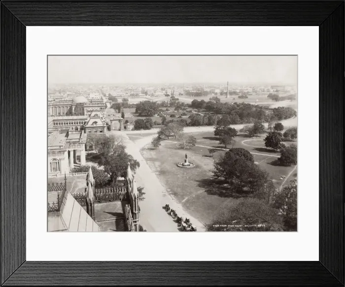 Framed Print : India - view from the High Court, Calcutta, Kolkata Framed Print : India - view from the High Court, Calcutta, Kolkata