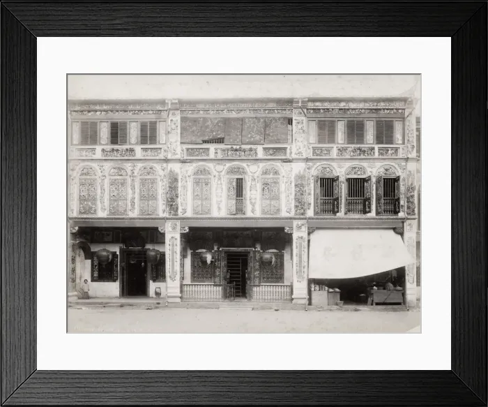 Framed Print : Singapore, Chinese house, dwelling
