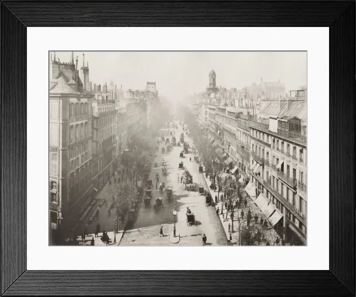 Framed Print : France - Boulevard des Italiens, Paris Framed Print : France - Boulevard des Italiens, Paris