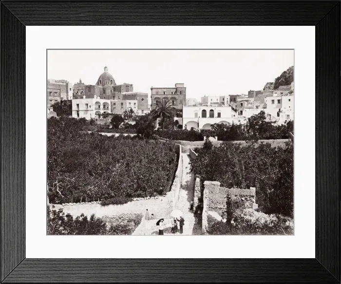 Framed Print : View on the Mediterranean island of Capri, Italy Framed Print : View on the Mediterranean island of Capri, Italy