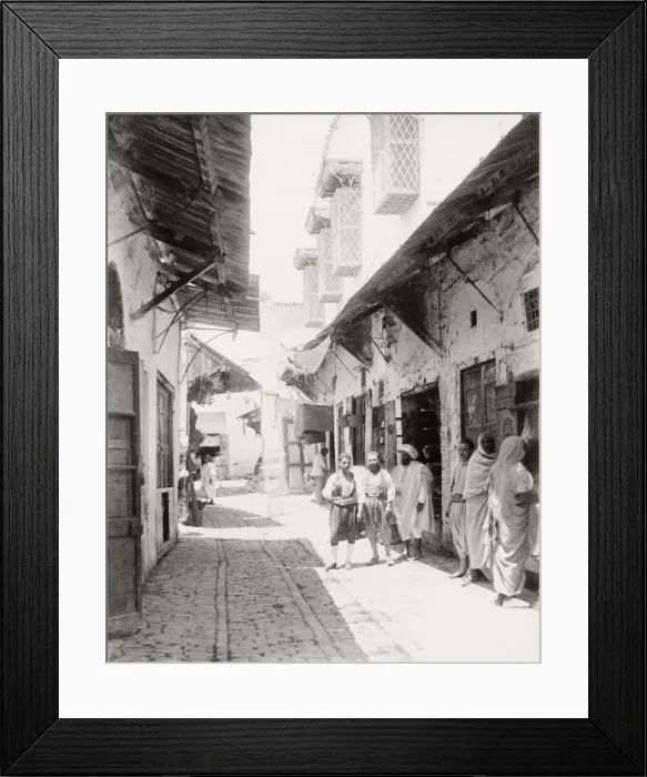 Framed Print : Rue du Souk, street to the Souk, Belat, Tunisia Framed Print : Rue du Souk, street to the Souk, Belat, Tunisia