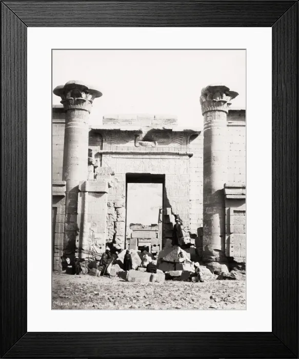 Framed Print : View of temple at Medinet Habu, Egypt Framed Print : View of temple at Medinet Habu, Egypt