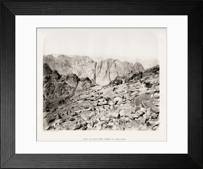 Framed Print : Sinai - Jebel ed Deir from the summit of Jebel Musa Framed Print : Sinai - Jebel ed Deir from the summit of Jebel Musa