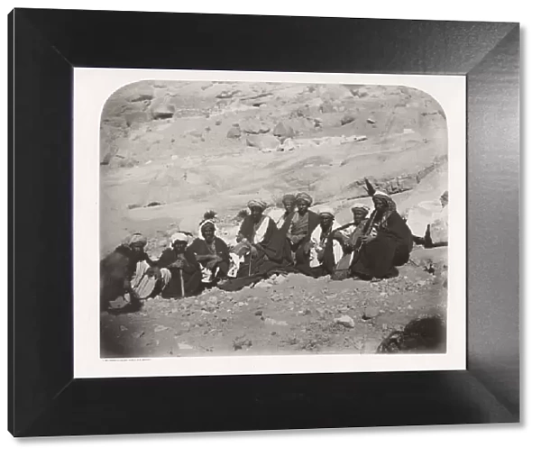 Sinai - group of Bedouin at the Convent of St Katherine, Catherine