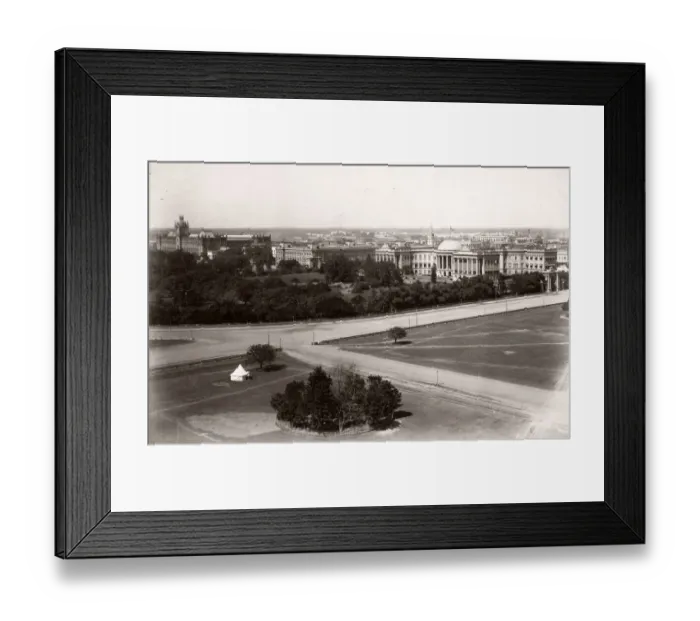 Framed Print : View across the Maidan, Calcutta, Kolkata, India Framed Print : View across the Maidan, Calcutta, Kolkata, India