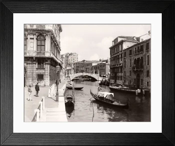 Framed Print : Canal view Venice, Italy, gondola Framed Print : Canal view Venice, Italy, gondola