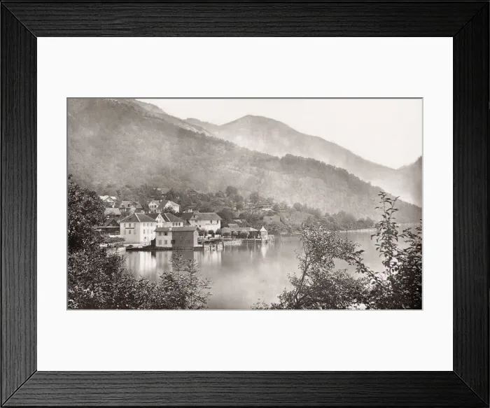 Framed Print : Weggis, Lake Lucerne, Switzerland, Woodburytype Framed Print : Weggis, Lake Lucerne, Switzerland, Woodburytype