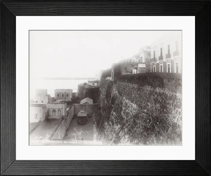 Framed Print : Fortifications and harbour, San juan, Puerto Rico Framed Print : Fortifications and harbour, San juan, Puerto Rico