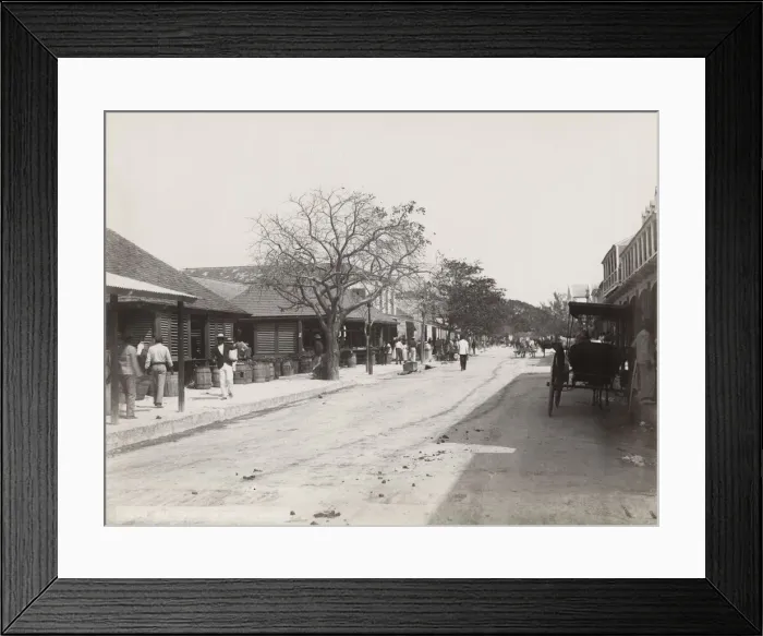 Framed Print : Bay Street and market, Nassau, Bahamas Framed Print : Bay Street and market, Nassau, Bahamas
