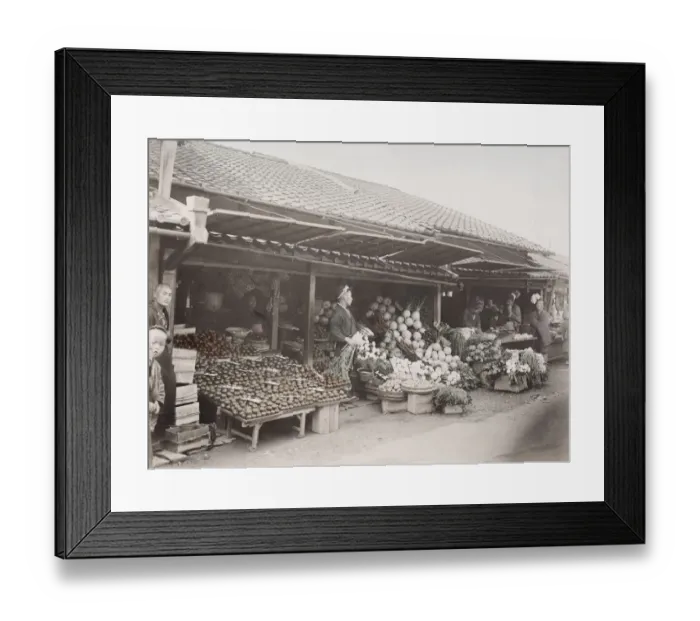 Framed Print : Fruit and vegetable stall, shop, Japan Framed Print : Fruit and vegetable stall, shop, Japan