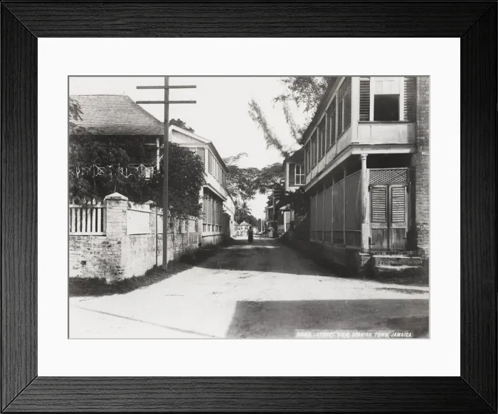 Framed Print : Street in Spanish Town, Jamaica, West Indies Framed Print : Street in Spanish Town, Jamaica, West Indies