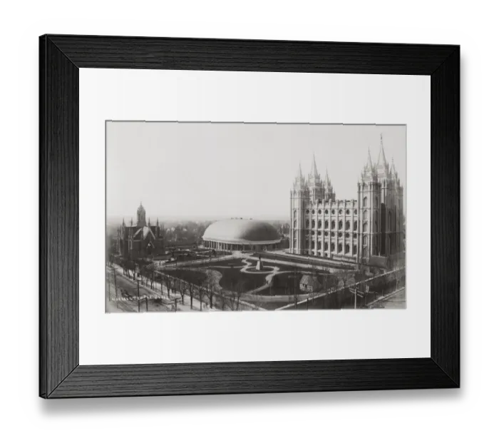 Framed Print : Salt Lake Ctiy, Utah, Mormon temple and tabernacle Framed Print : Salt Lake Ctiy, Utah, Mormon temple and tabernacle