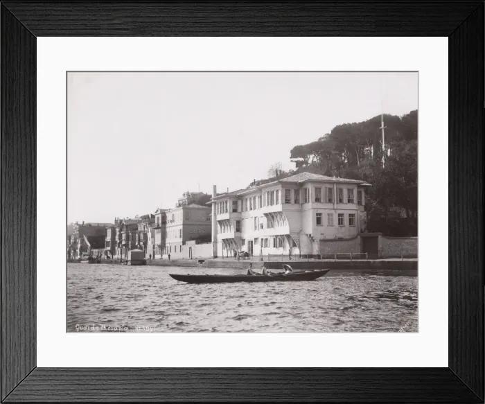 Framed Print : View at Theiapai, now Tarabya, Turkey, boat Framed Print : View at Theiapai, now Tarabya, Turkey, boat
