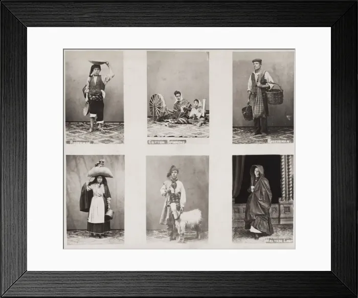 Framed Print : Portrtaits of people from Malta, Maltese Framed Print : Portrtaits of people from Malta, Maltese