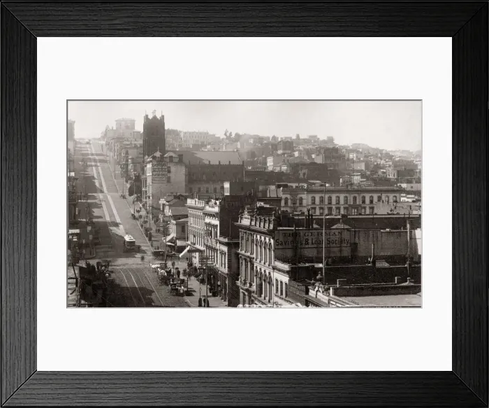 Framed Print : View of San Francisco, California, c. 1880s Framed Print : View of San Francisco, California, c. 1880s