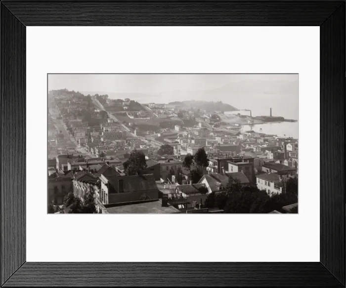 Framed Print : View of San Francisco, California c. 1880s Framed Print : View of San Francisco, California c. 1880s
