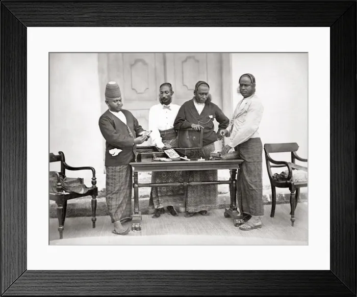 Framed Print : Jewellers, Ceylon (Sri Lanka), c. 1880 s Framed Print : Jewellers, Ceylon (Sri Lanka), c. 1880 s