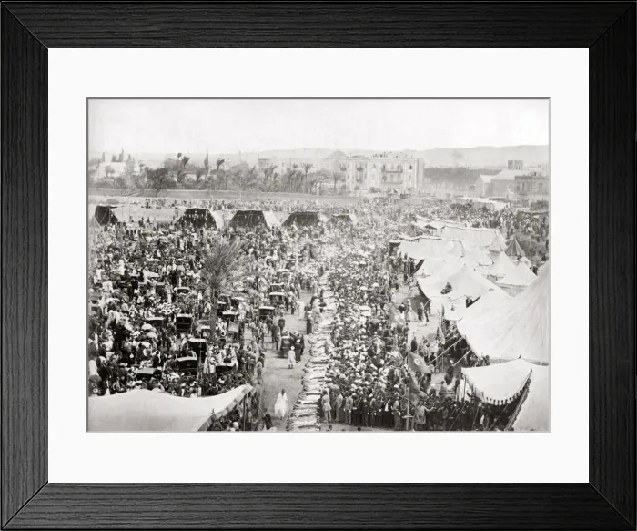 Framed Print : Doseh or treading ceremony, Egypt, c. 1880 Framed Print : Doseh or treading ceremony, Egypt, c. 1880