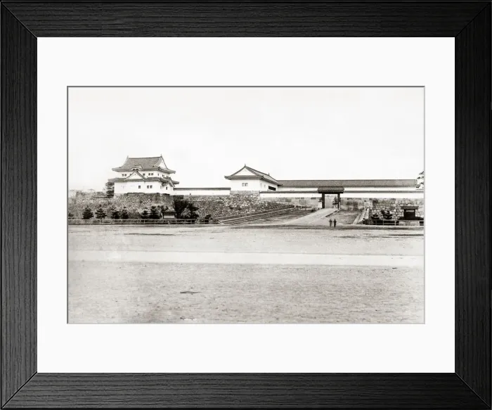 Framed Print : The castle of Osaka, Japan, c. 1880 s Framed Print : The castle of Osaka, Japan, c. 1880 s