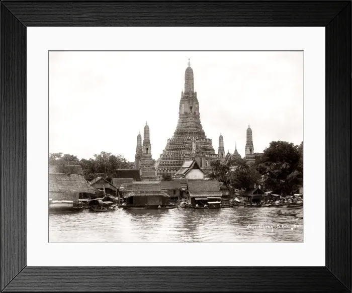 Framed Print : Wat Arun, Wat Chaeng, Chao Phraya, Bangkok Framed Print : Wat Arun, Wat Chaeng, Chao Phraya, Bangkok