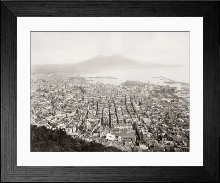 Framed Print : c. 1880s Italy - Naples Napoli towards Mount Vesuvius Framed Print : c. 1880s Italy - Naples Napoli towards Mount Vesuvius