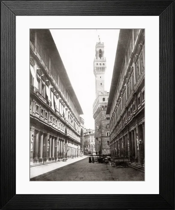 Framed Print : c. 1880s Italy - Uffizi Gallery Florence Firenze Framed Print : c. 1880s Italy - Uffizi Gallery Florence Firenze