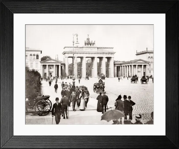 Framed Print : c. 1890s Germany - the Brandenburg Gate Berlin Framed Print : c. 1890s Germany - the Brandenburg Gate Berlin