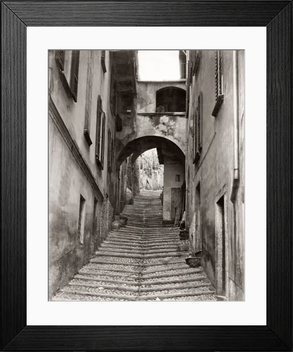 Framed Print : c. 1880s Italy - Via dei Fiore Salita Lake Como Framed Print : c. 1880s Italy - Via dei Fiore Salita Lake Como