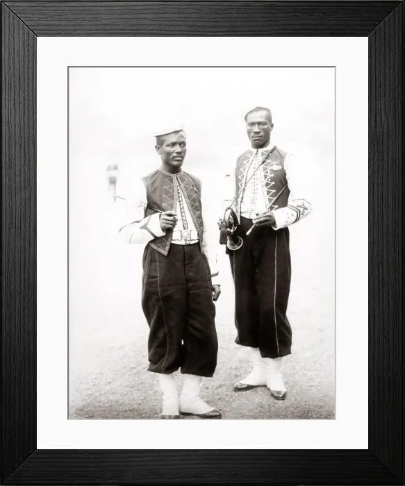 Framed Print : c. 1890s British army regiment uniform Framed Print : c. 1890s British army regiment uniform